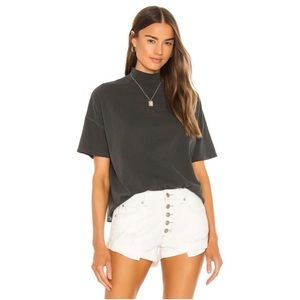 Free People We the Free Fearless Mock Neck Top